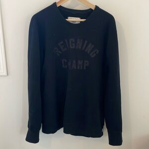 Black Reigning Champ crewneck sweater